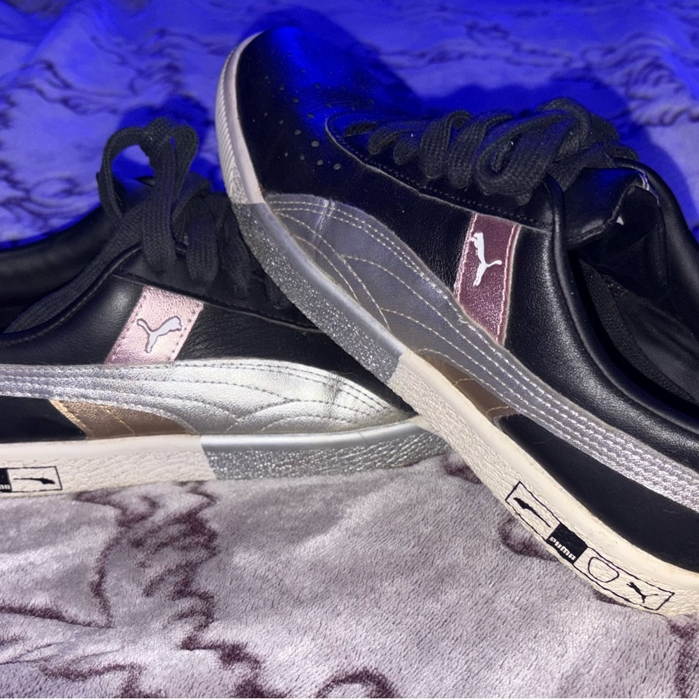 Puma Black and Gray Athletic Shoes